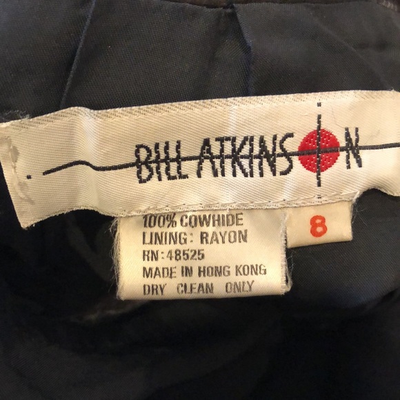 ⭐️ Bill Atkinson Vintage, High Waist Lined Cowhide Leather front pocket trousers - Picture 8 of 11